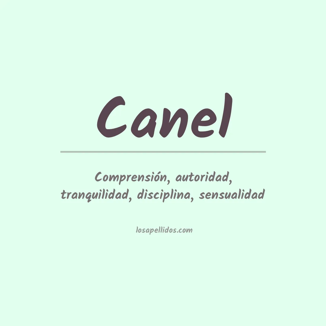 Apellido Canel