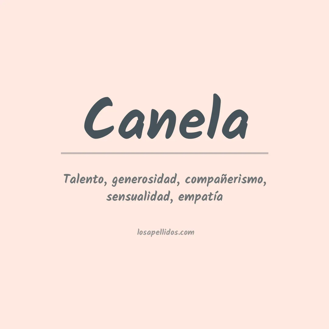Apellido Canela