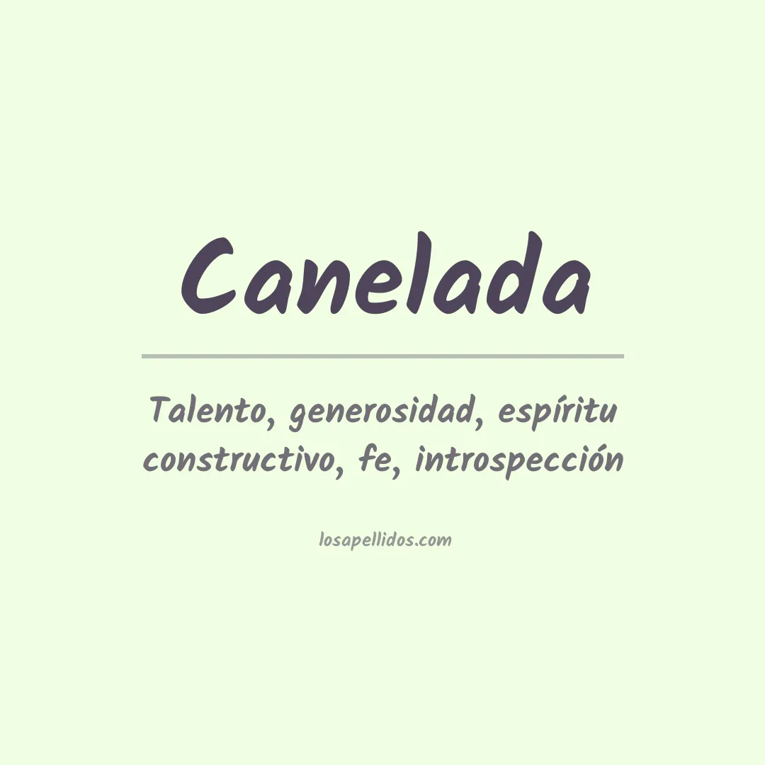 Apellido Canelada