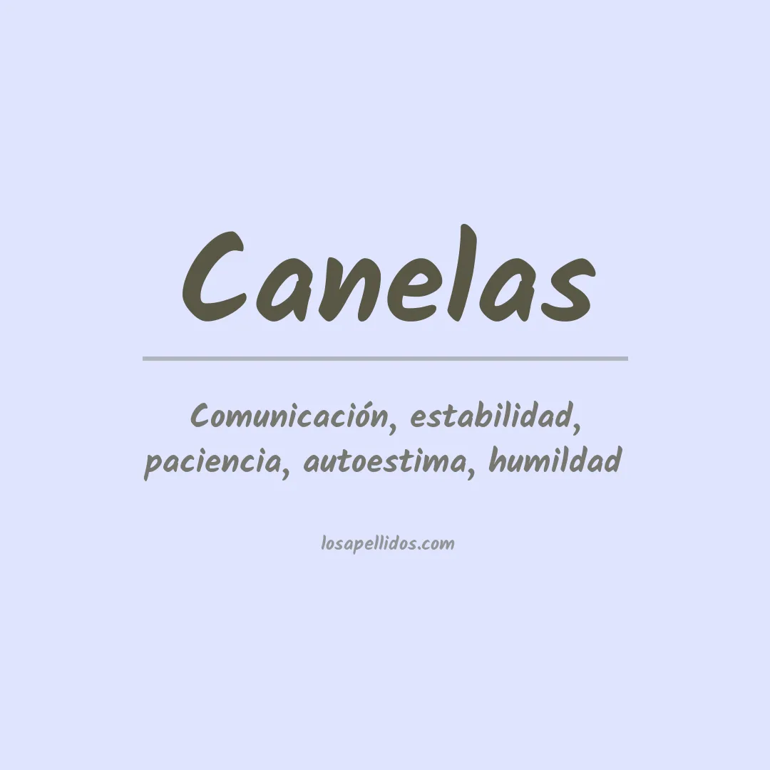 Apellido Canelas