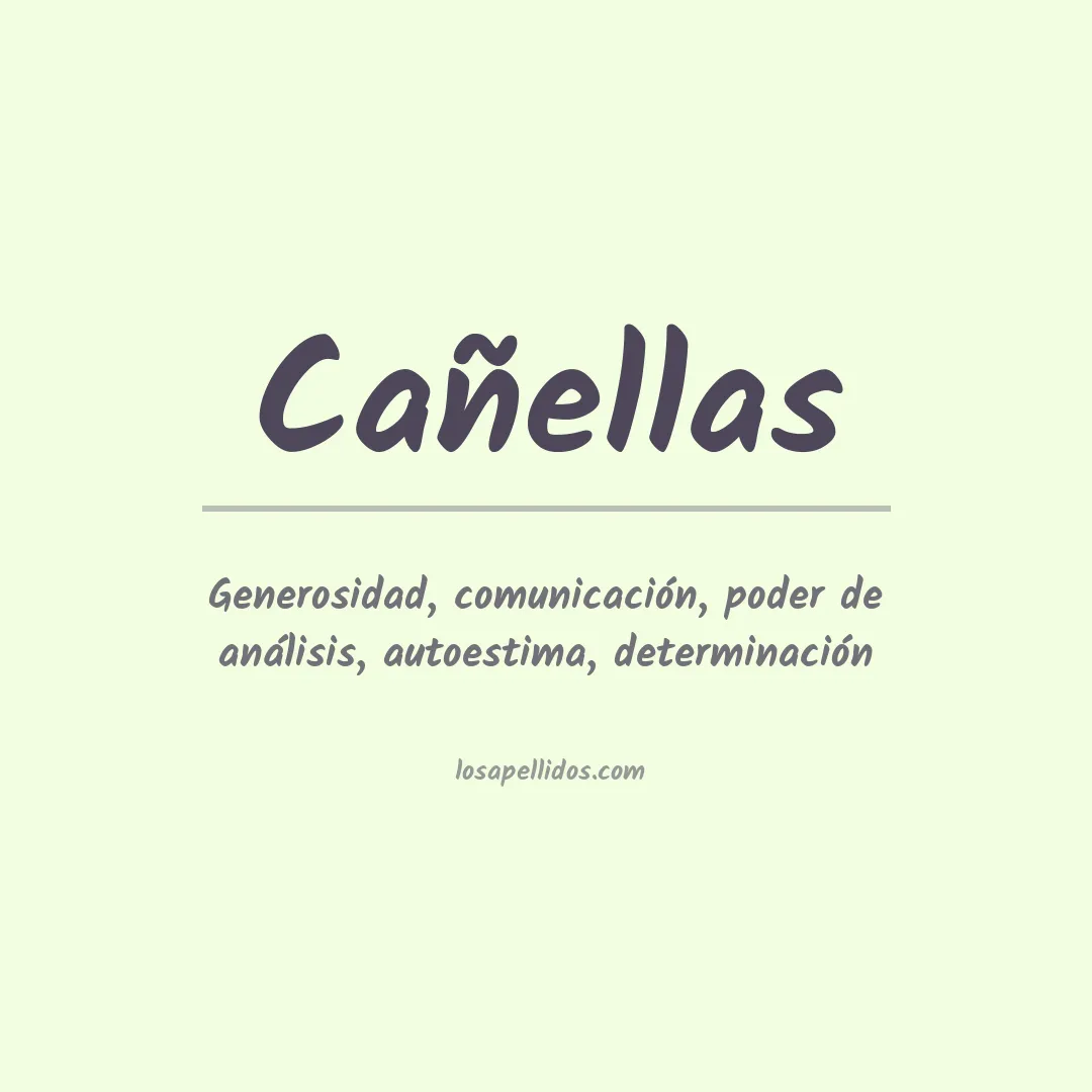 Apellido Cañellas