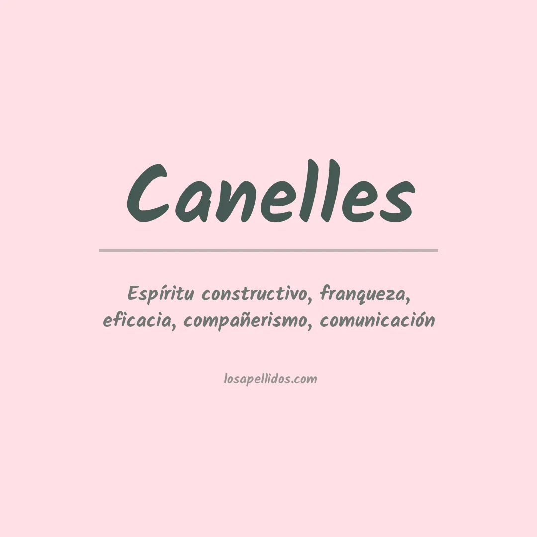 Apellido Canelles