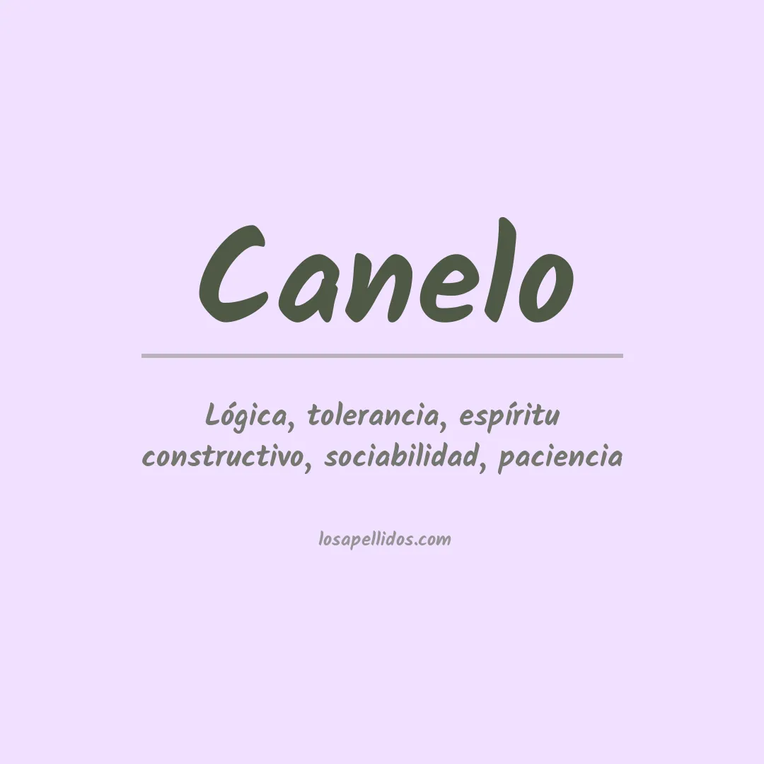 Apellido Canelo