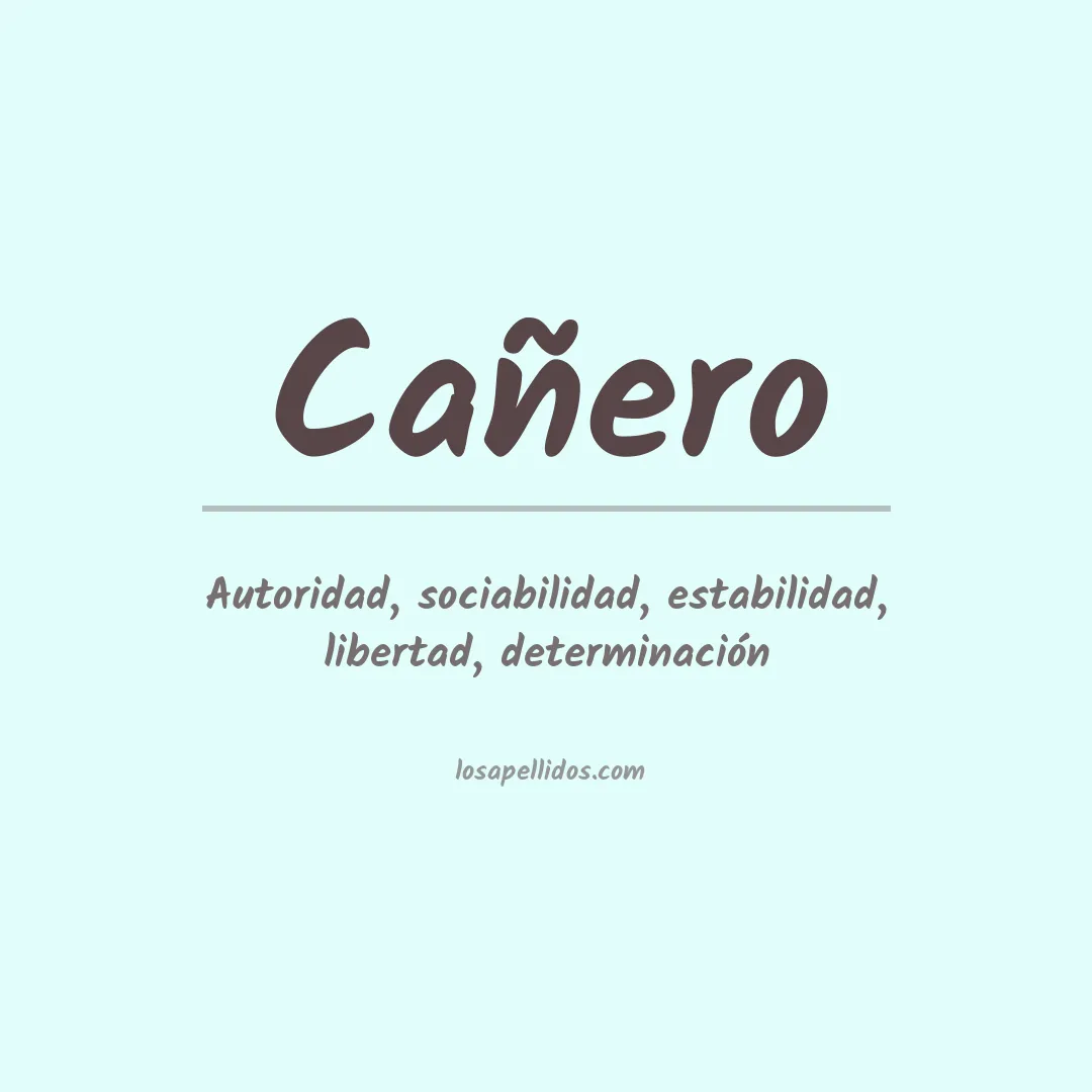 Apellido Cañero