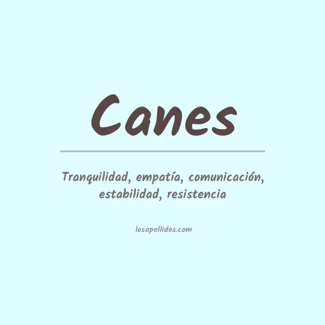 Apellido Canes