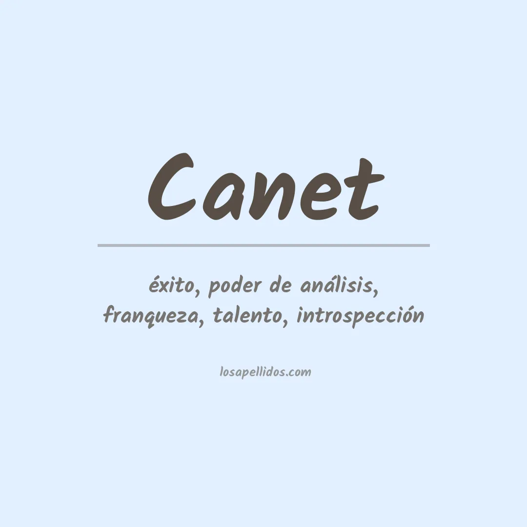 Apellido Canet