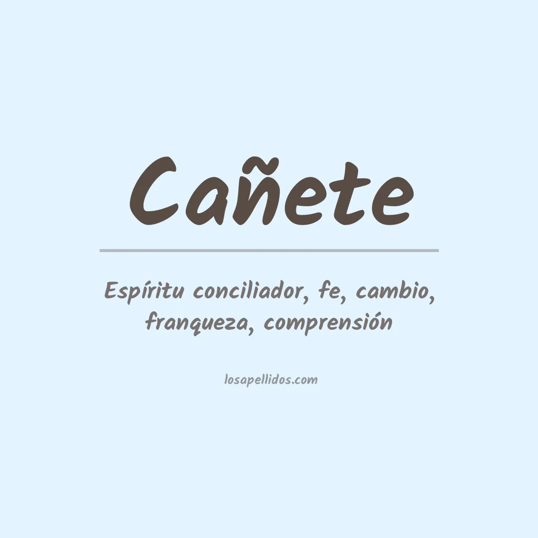 Apellido Cañete