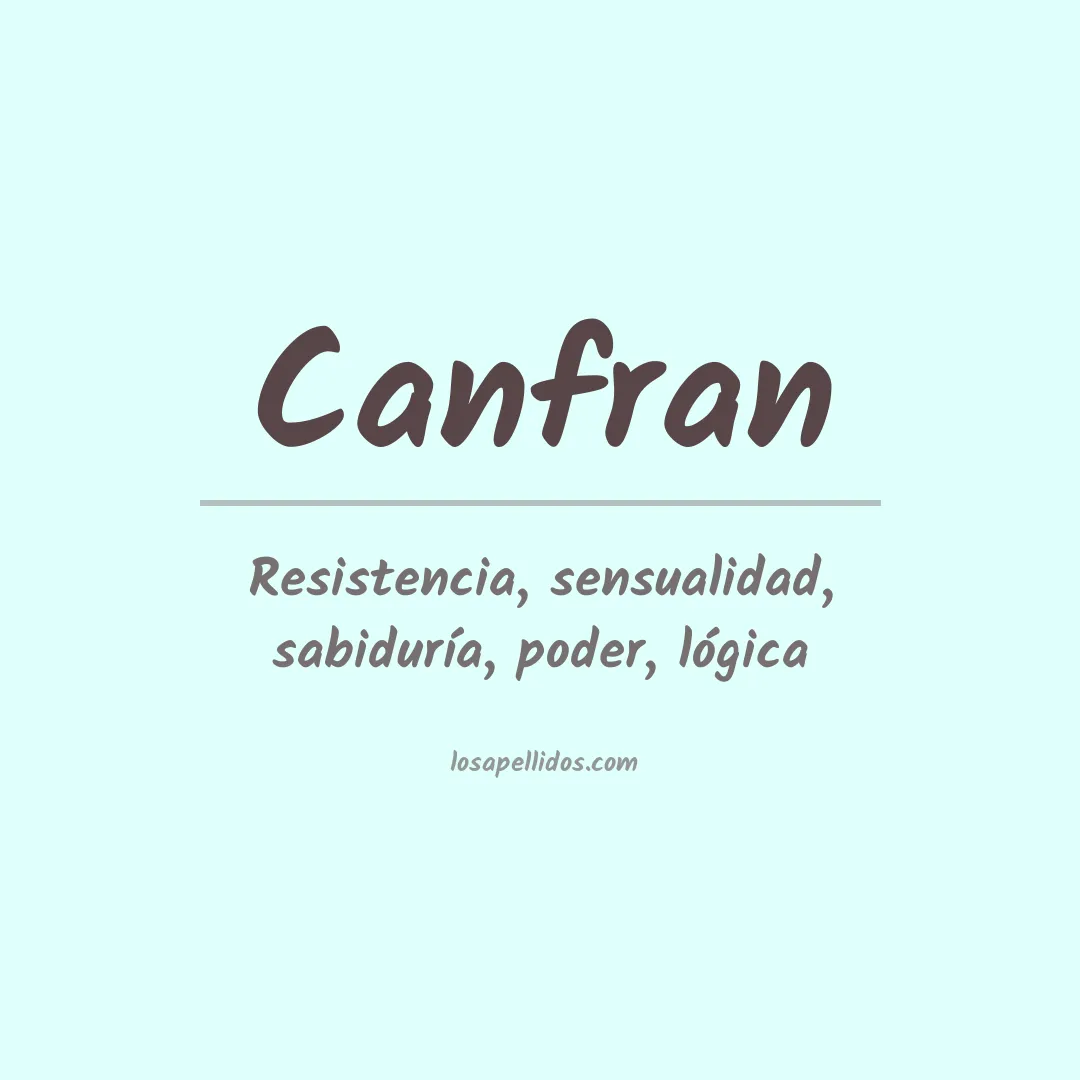 Apellido Canfran