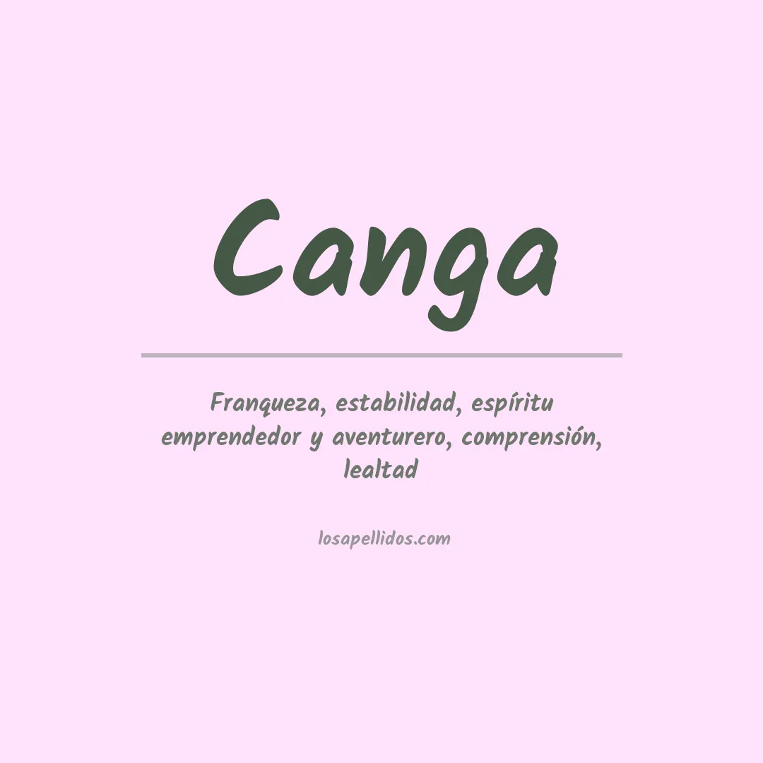Apellido Canga