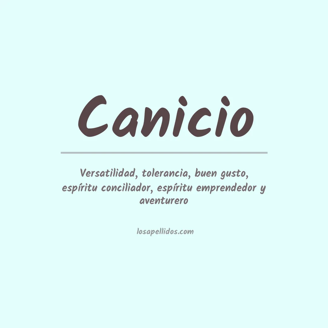 Apellido Canicio
