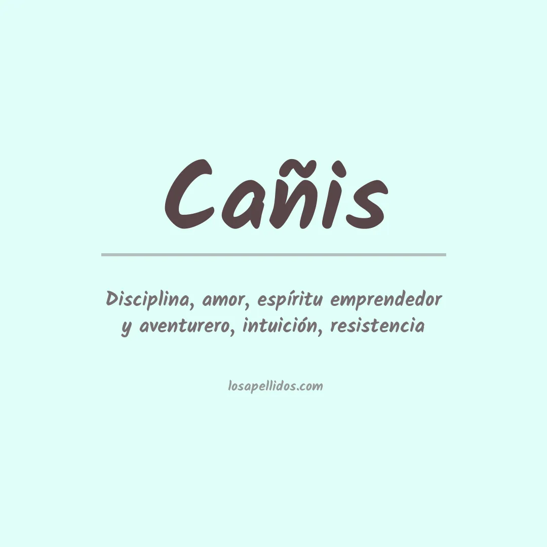 Apellido Cañis