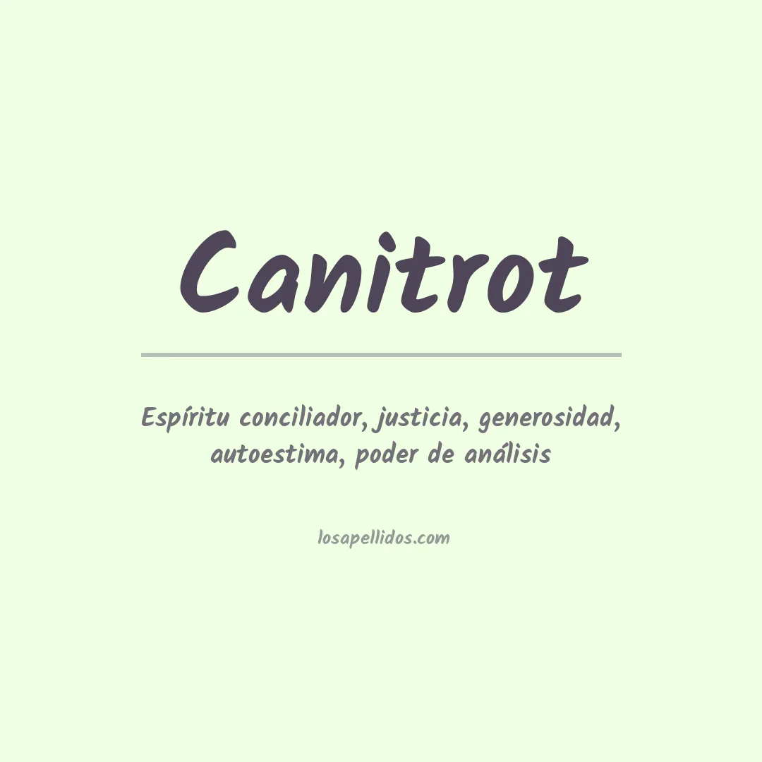 Apellido Canitrot