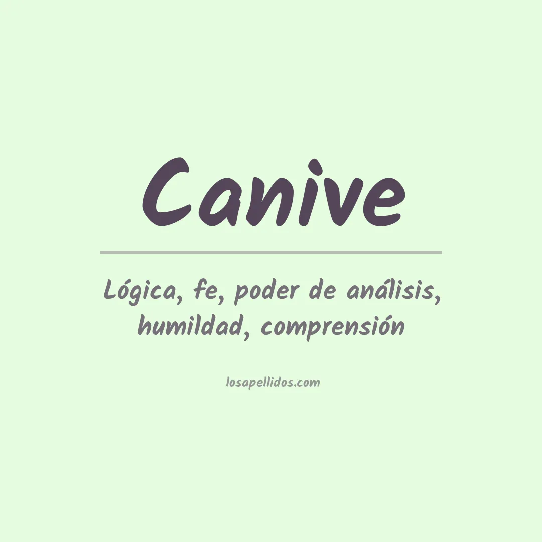 Apellido Canive