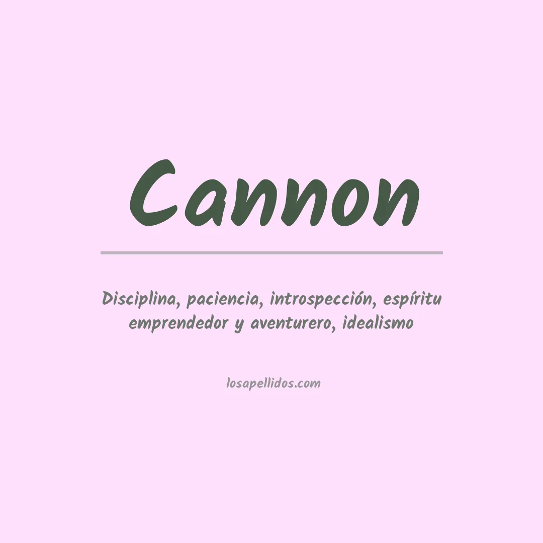 Apellido Cannon