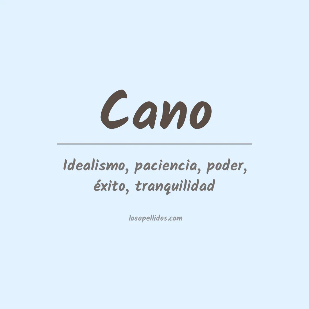 Apellido Cano