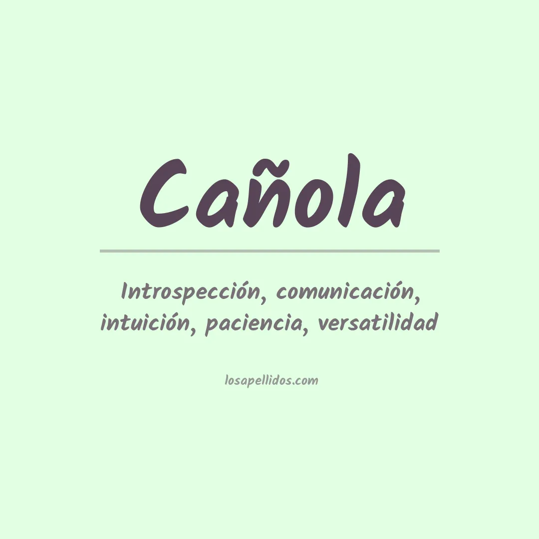 Apellido Cañola