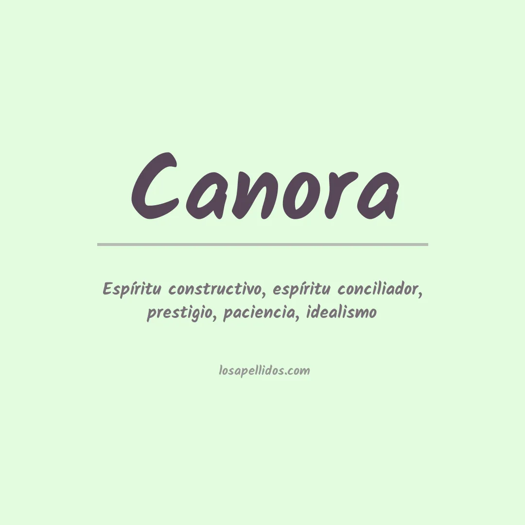 Apellido Canora