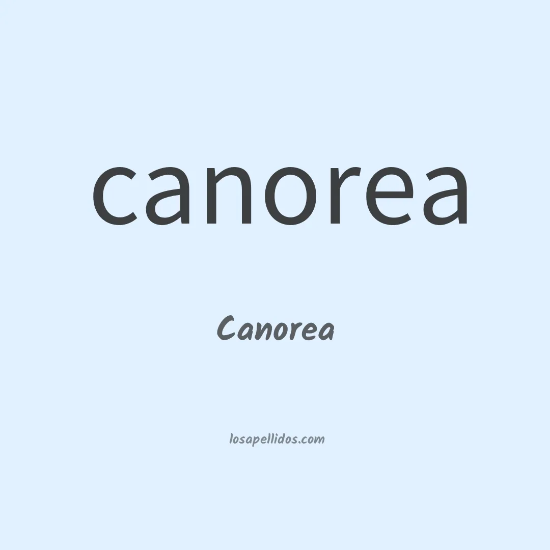 Canorea en chino