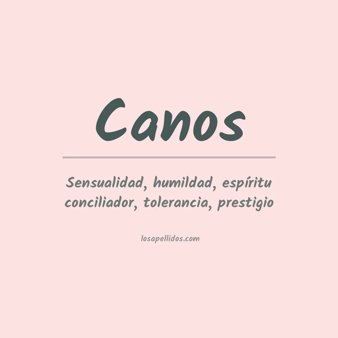 Apellido Canos