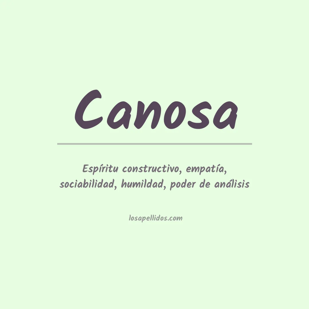 Apellido Canosa