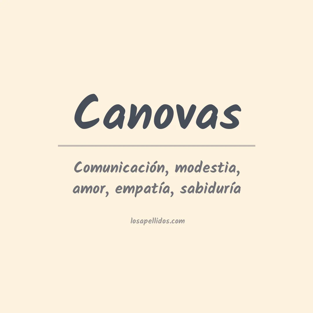 Apellido Canovas