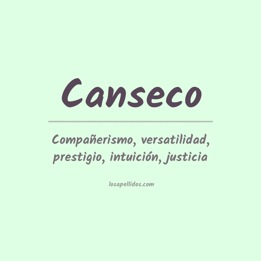 Apellido Canseco