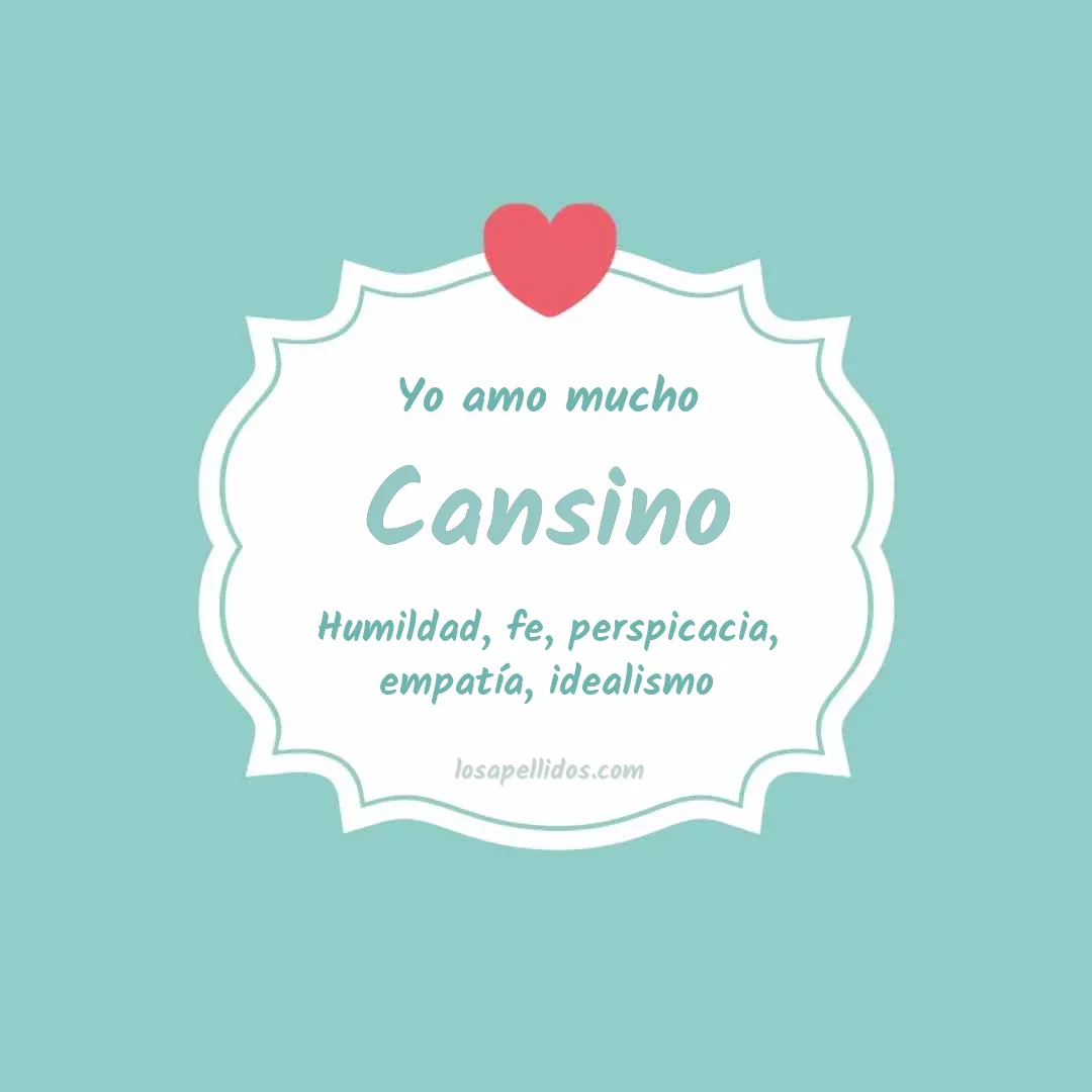 Yo amo mucho Cansino