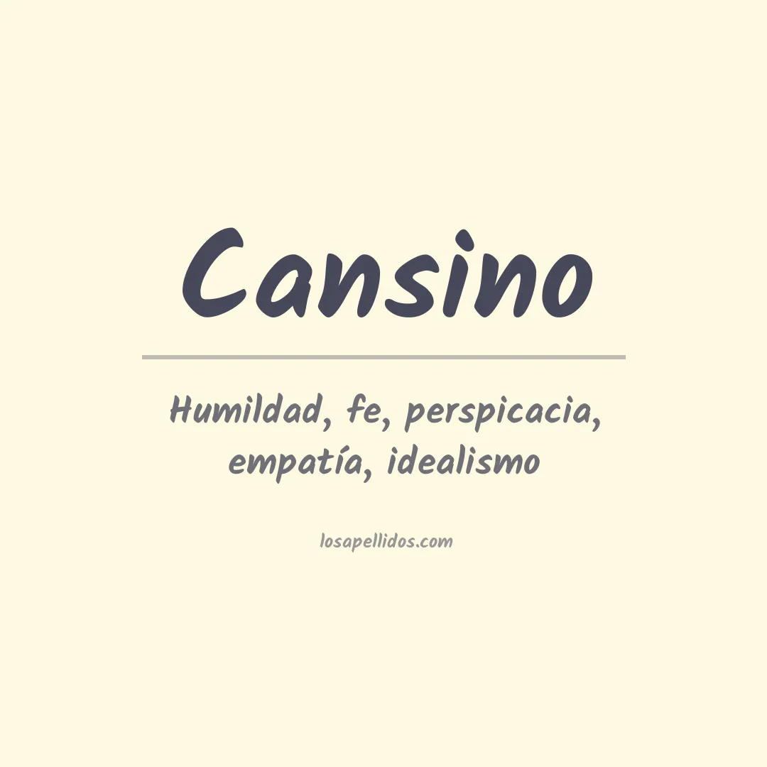 Apellido Cansino
