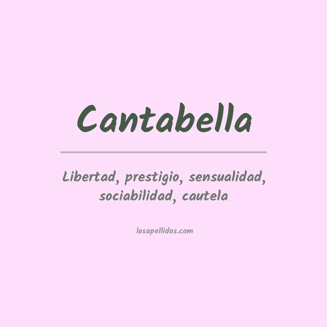 Apellido Cantabella
