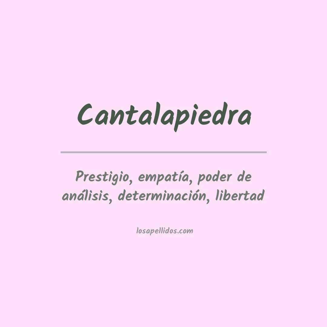 Apellido Cantalapiedra