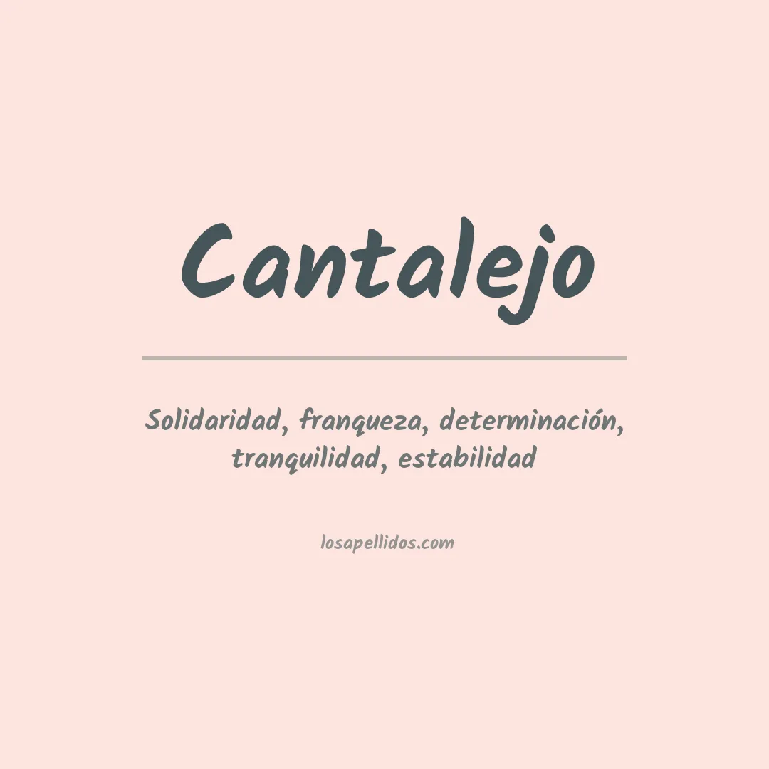 Apellido Cantalejo