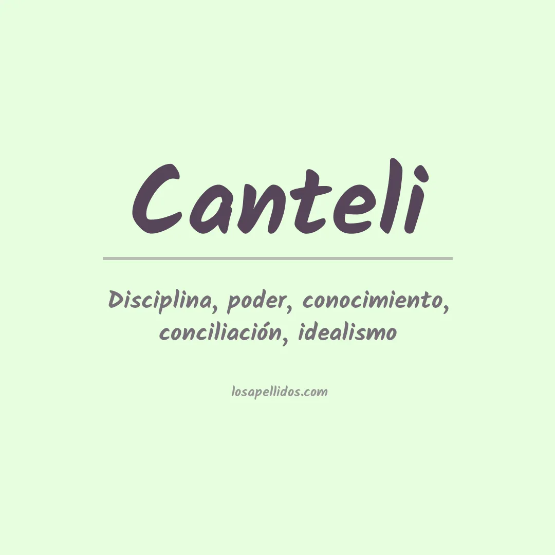 Apellido Canteli