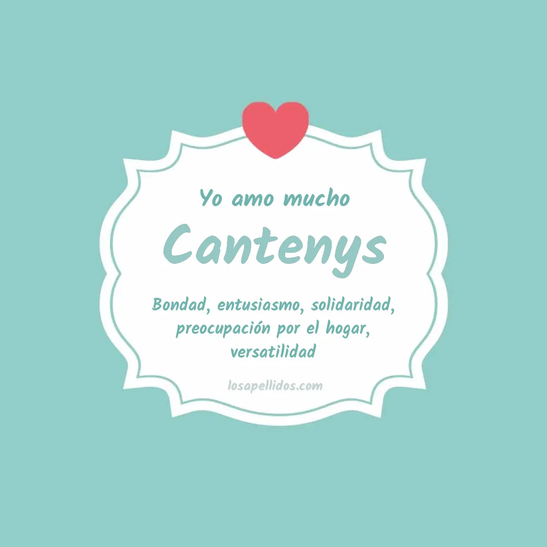 Yo amo mucho Cantenys