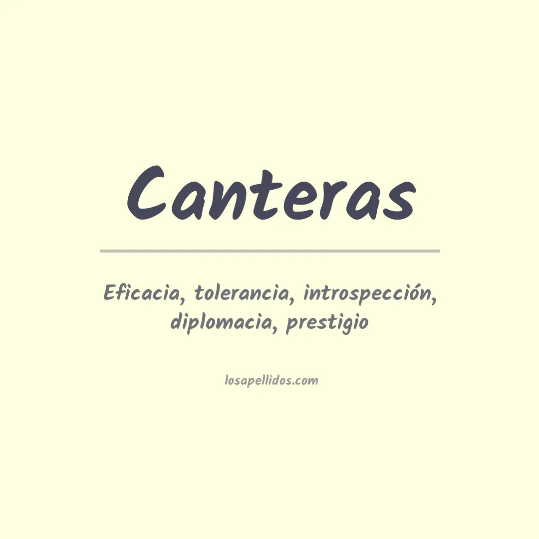 Apellido Canteras