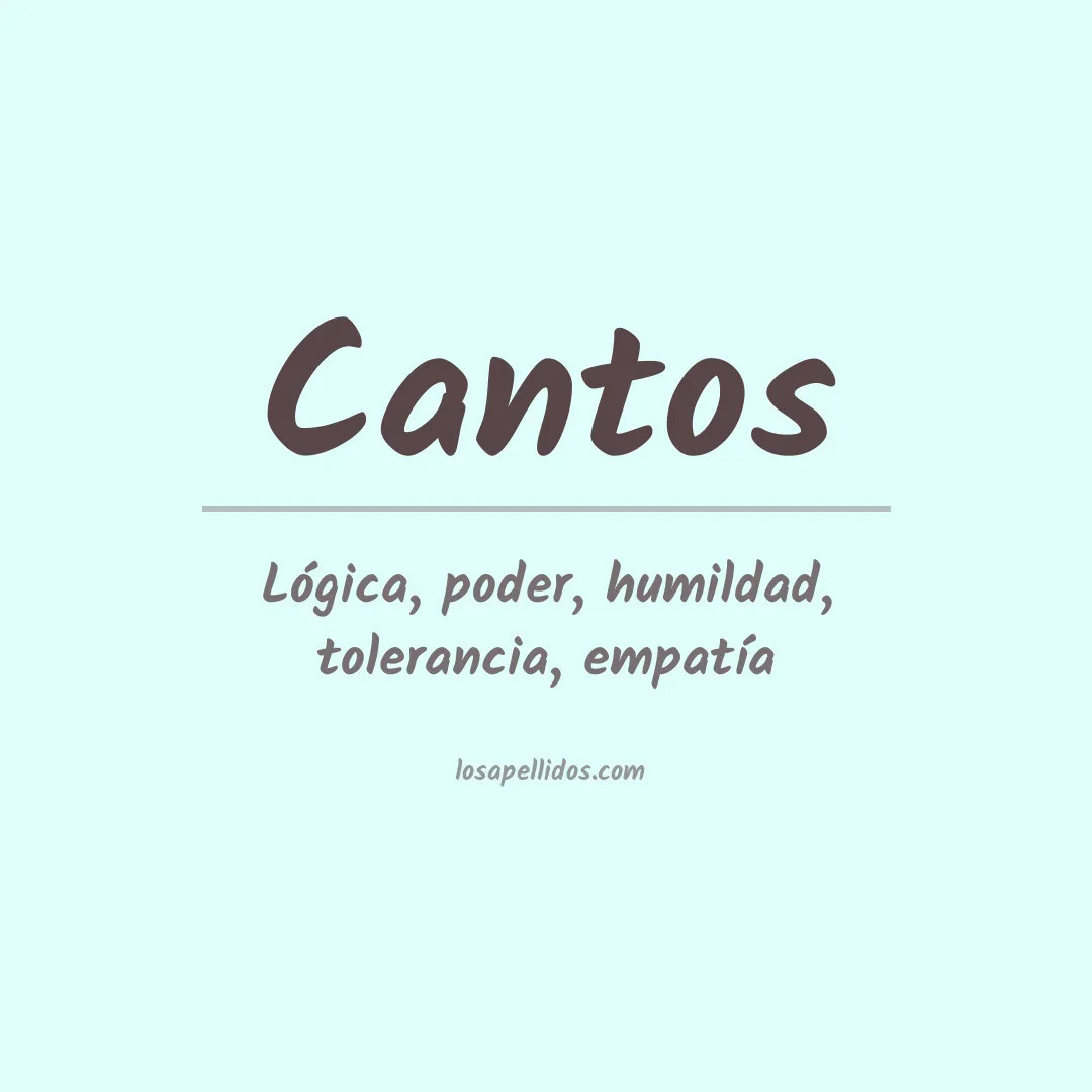 Apellido Cantos