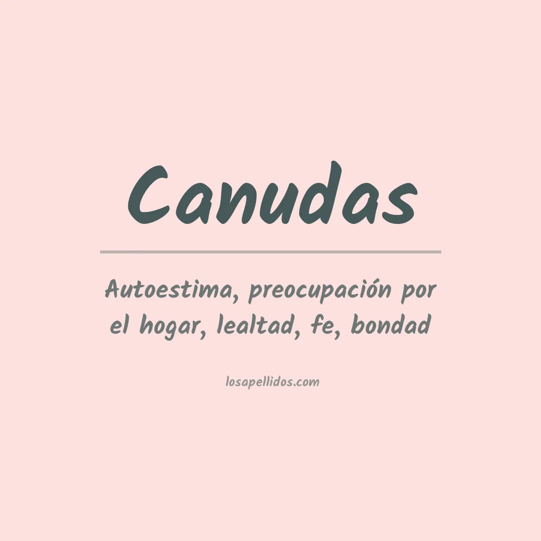 Apellido Canudas