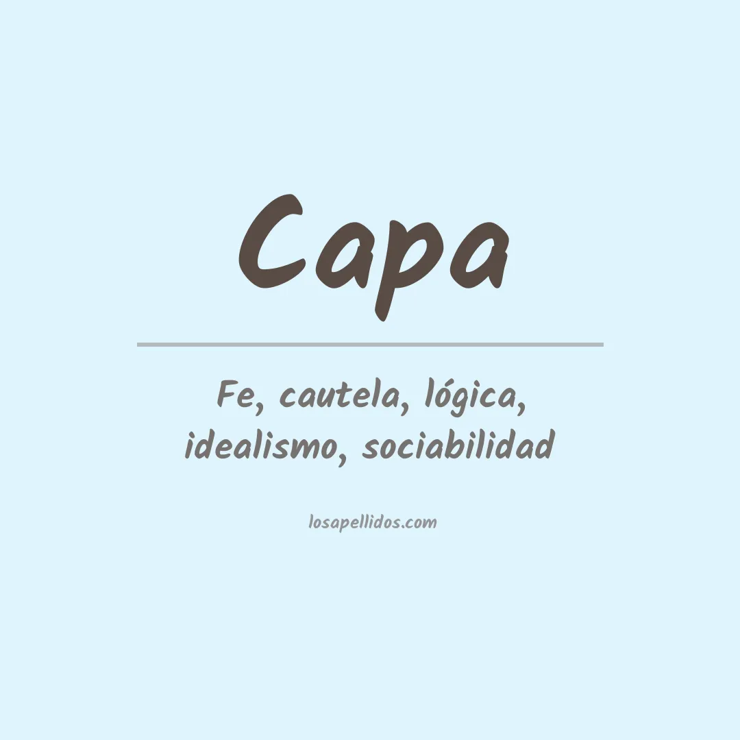 Apellido Capa