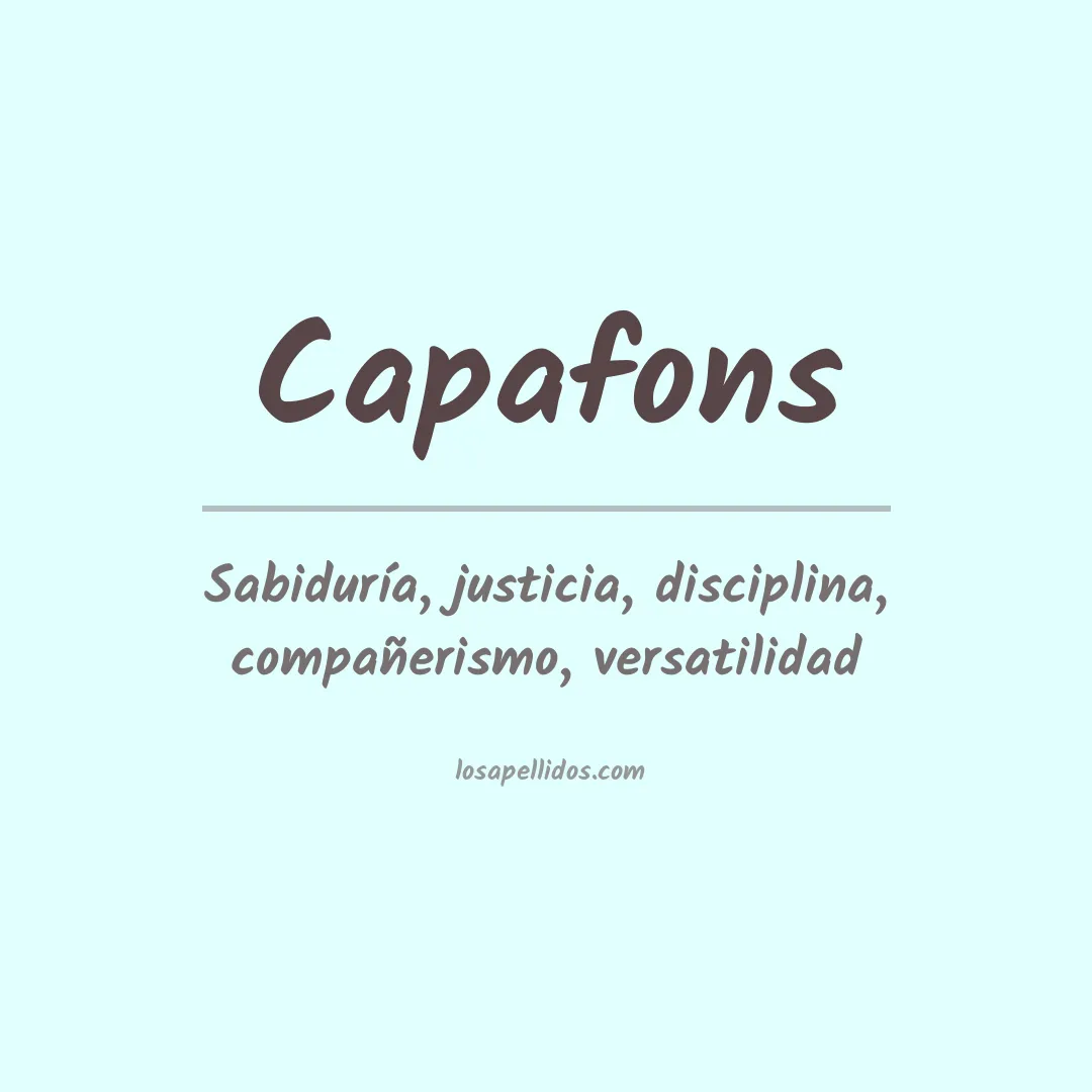 Apellido Capafons