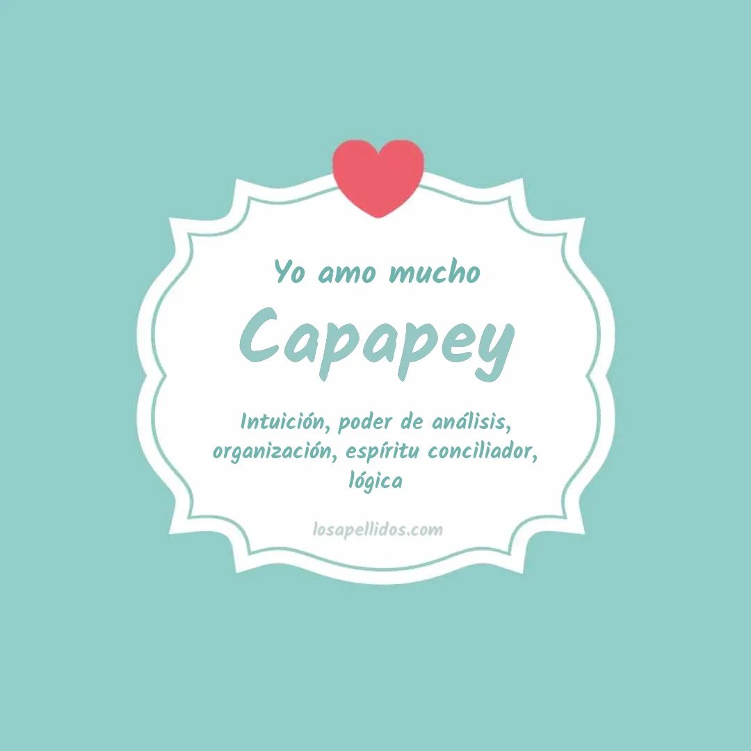 Yo amo mucho Capapey