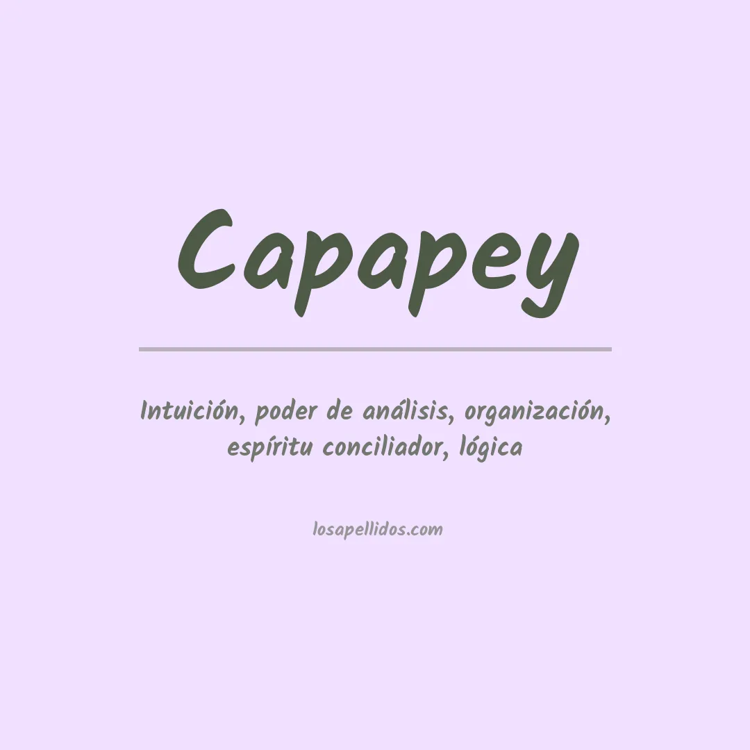 Apellido Capapey