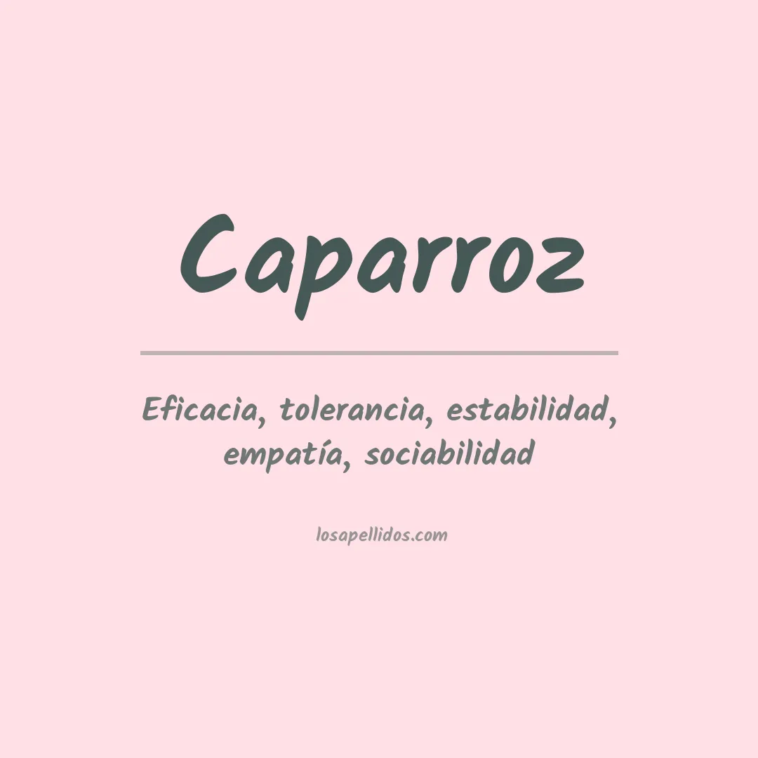 Apellido Caparroz