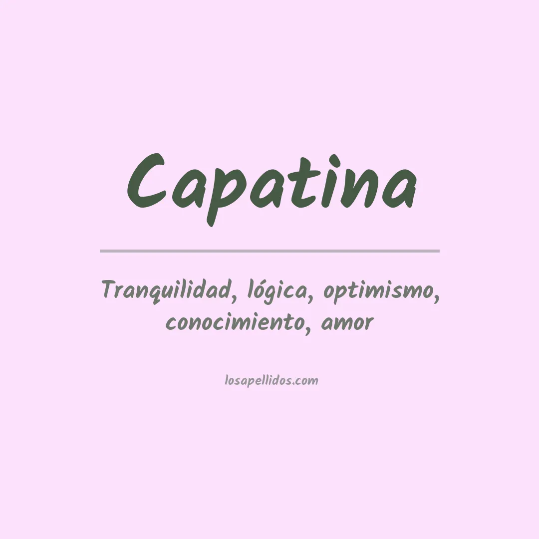 Apellido Capatina
