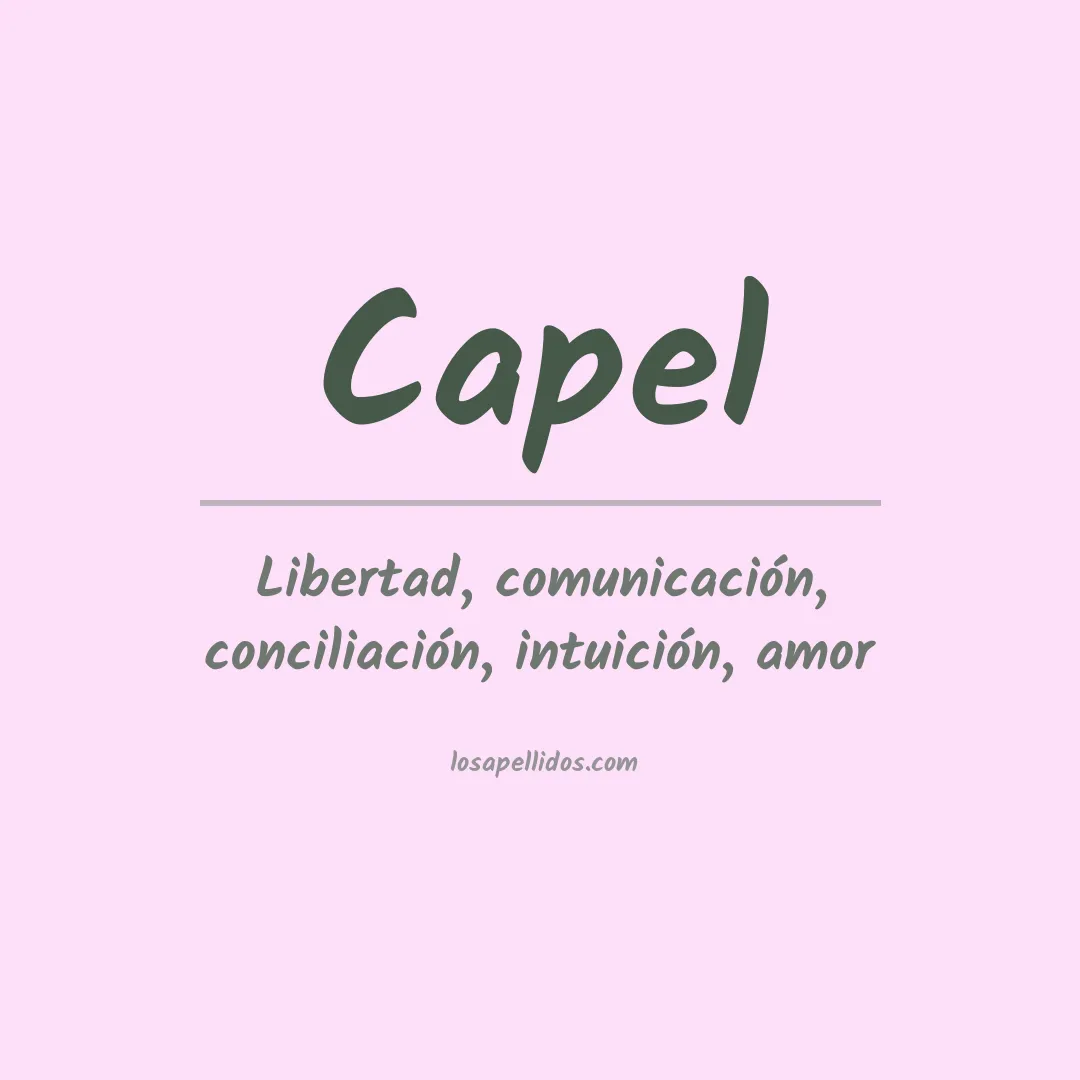Apellido Capel