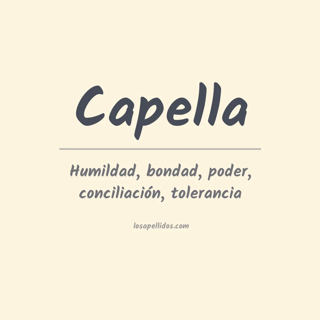 Apellido Capella