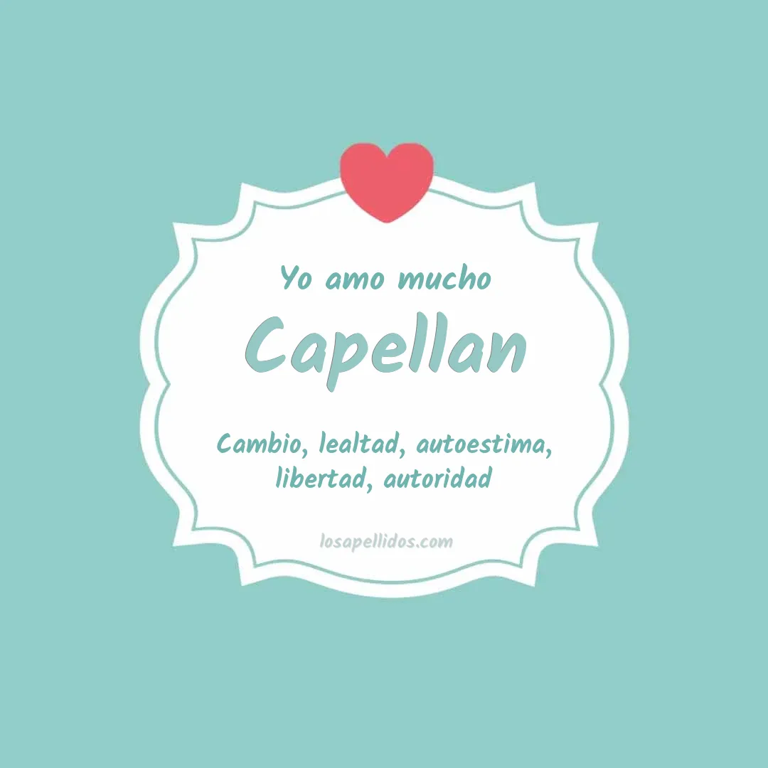 Yo amo mucho Capellán