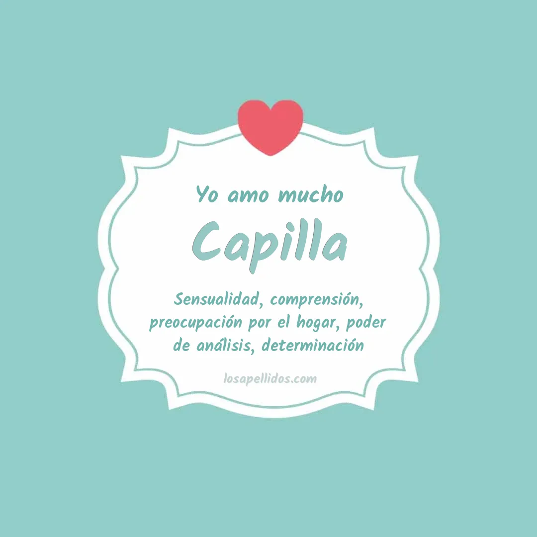 Yo amo mucho Capilla