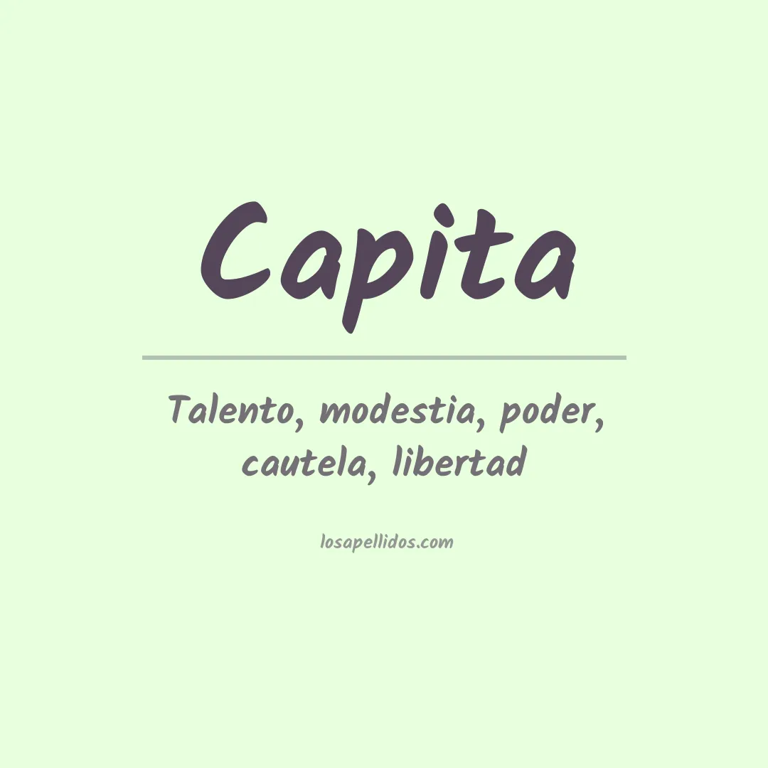 Apellido Capita