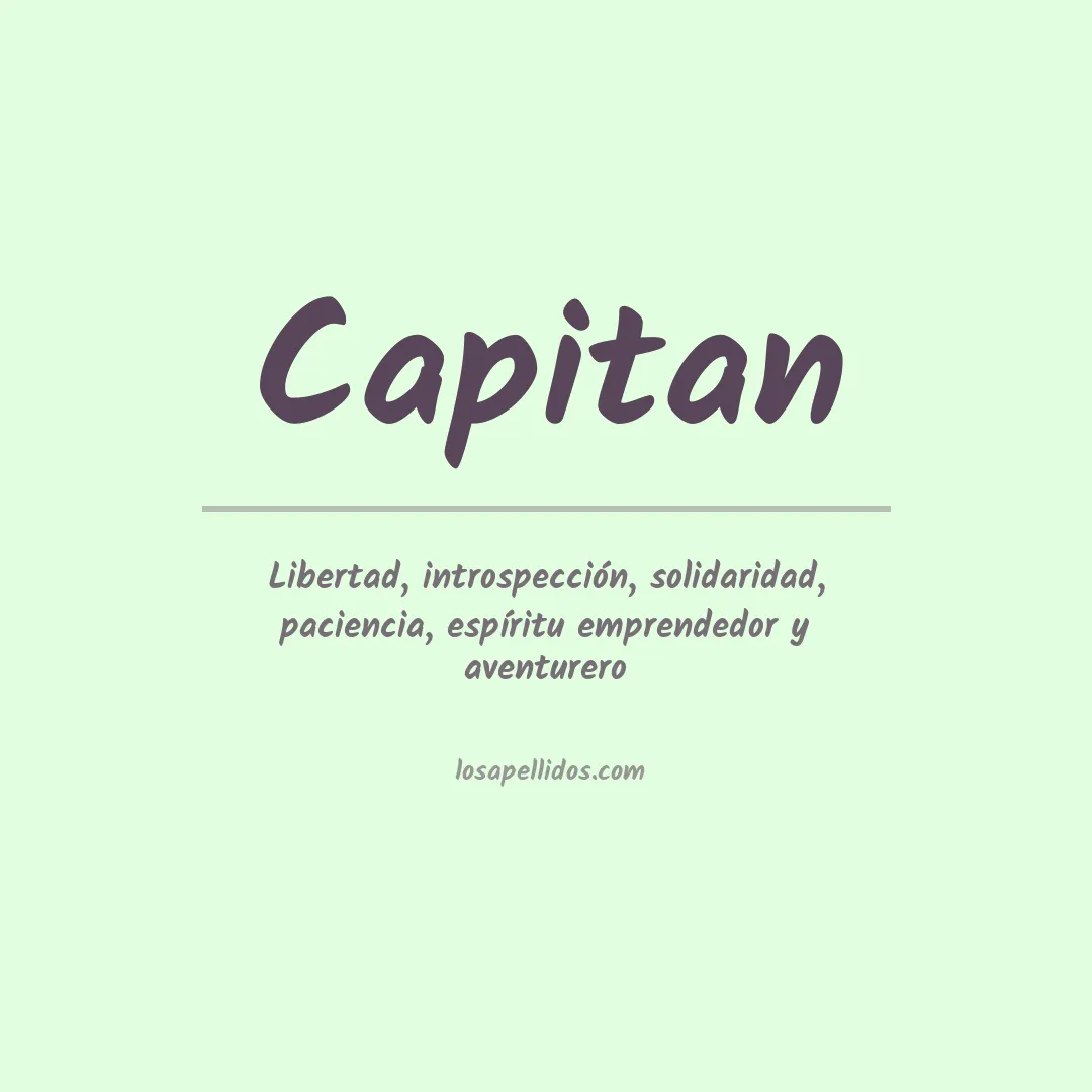 Apellido Capitan