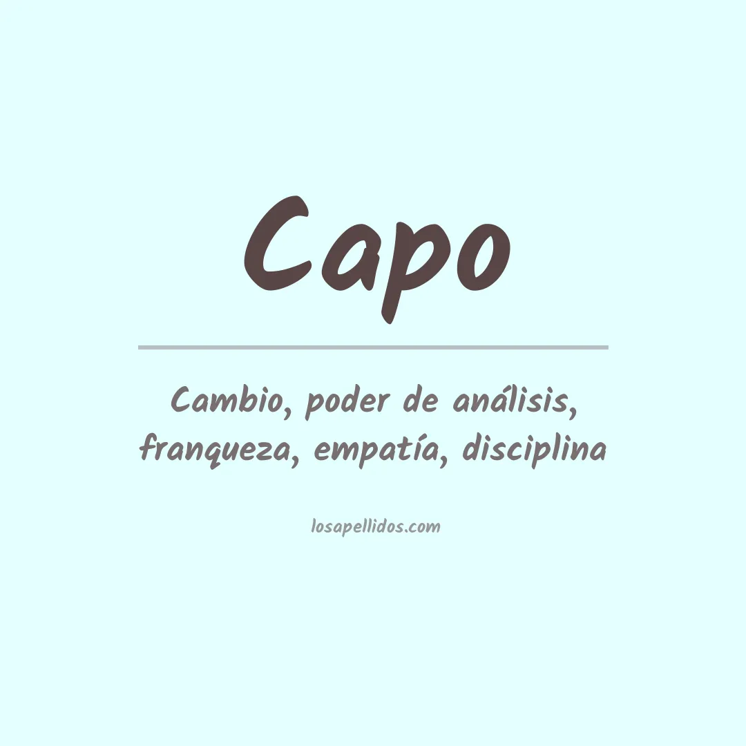 Apellido Capo