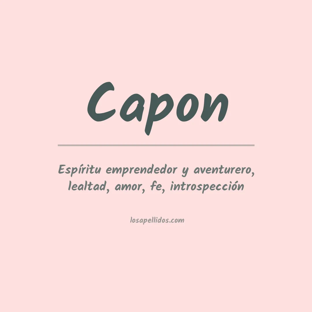 Apellido Capon
